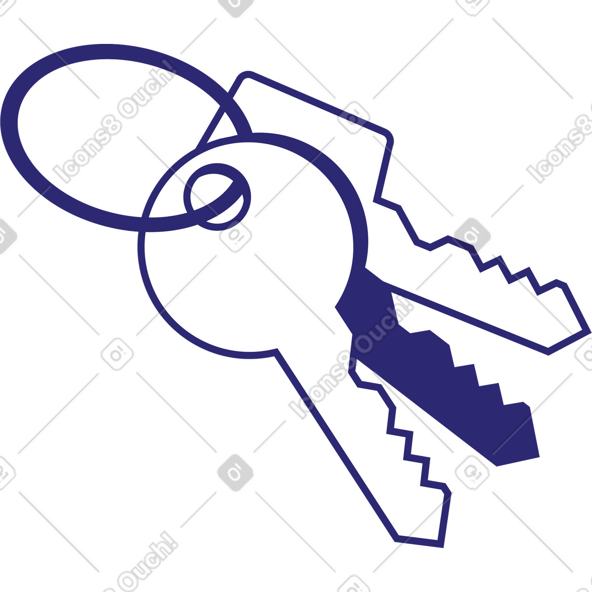 下载 Cut 风格的 键 插画，支持 PNG、SVG 格式