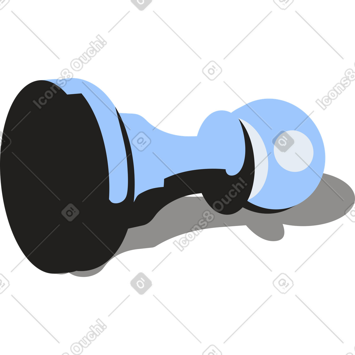 Иллюстрация Шахматная фигура со значком пользователя в PNG и SVG