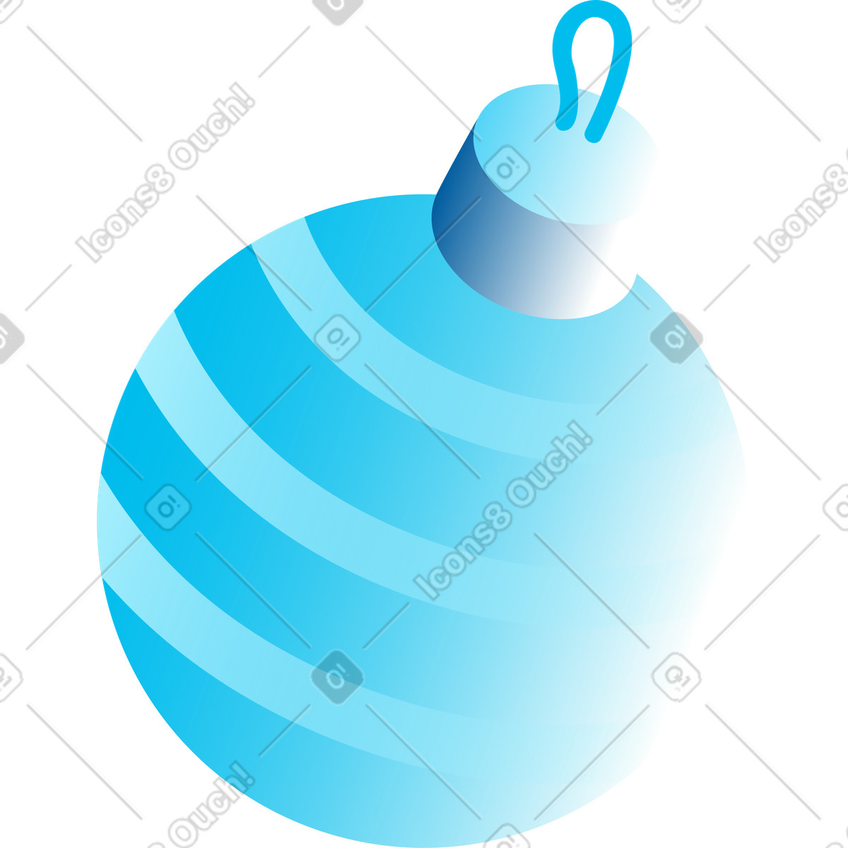 Ilustración Juguete de navidad en estilo Icy a descargar en PNG y SVG