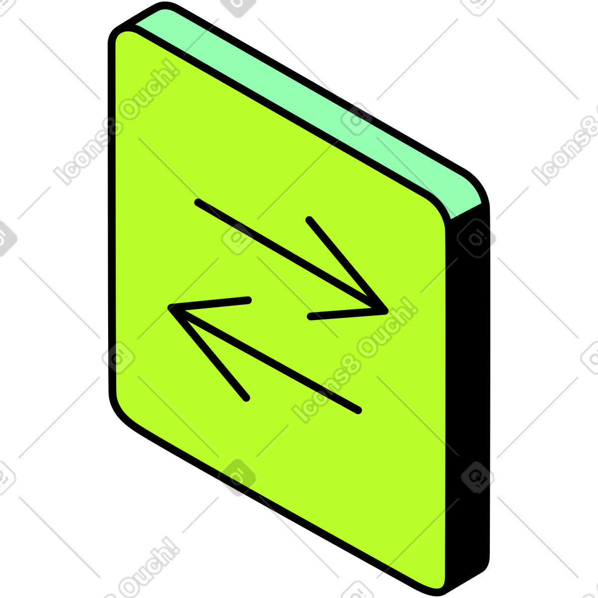 Ilustración Intercambiar flechas en estilo Project a descargar en PNG y SVG