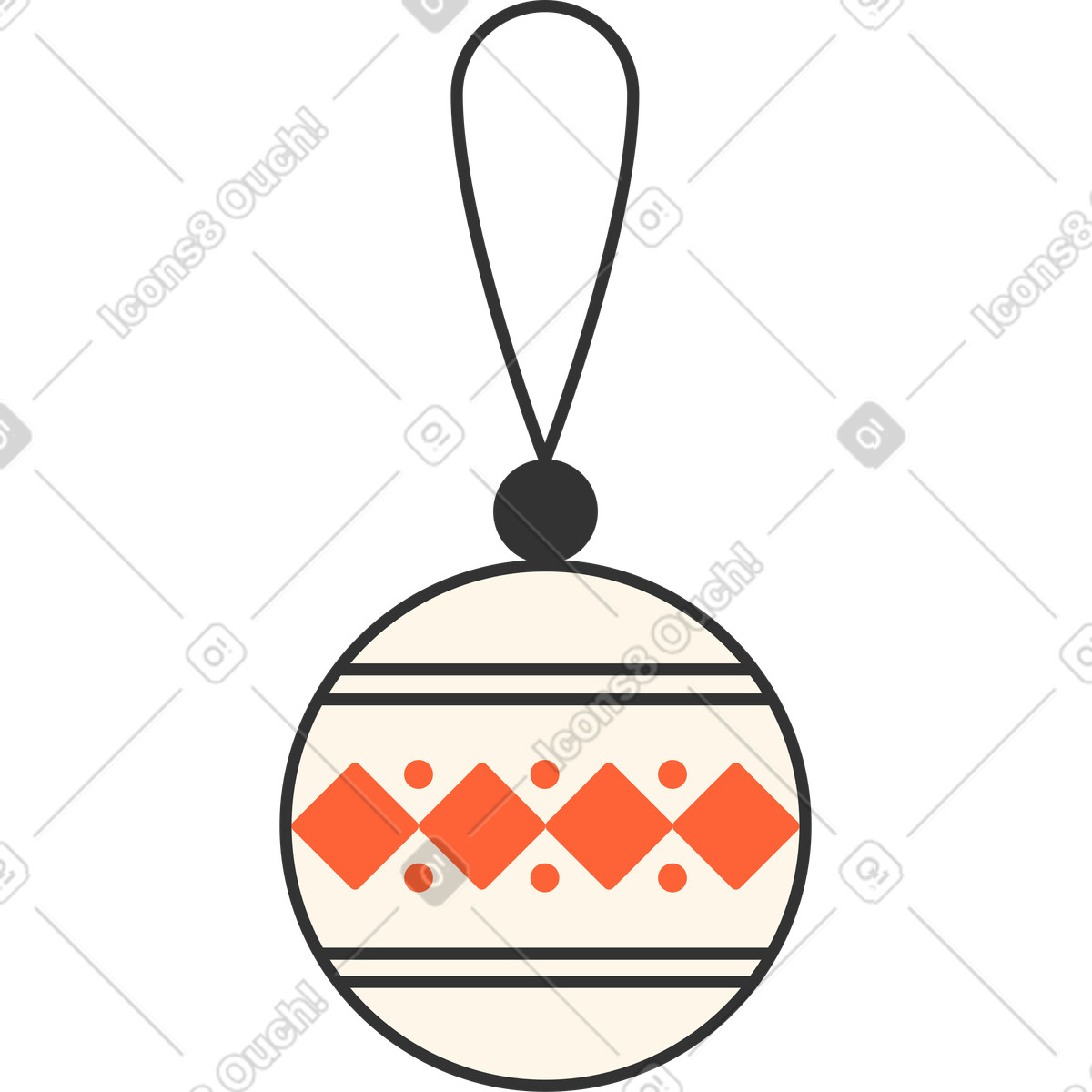 Illustration Boule de noel dans le style Crayon à télécharger aux formats PNG, SVG