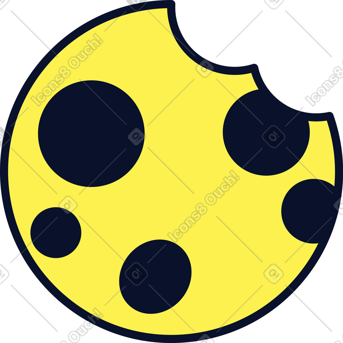 Illustration Biscuit dans le style Flexy à télécharger aux formats PNG, SVG