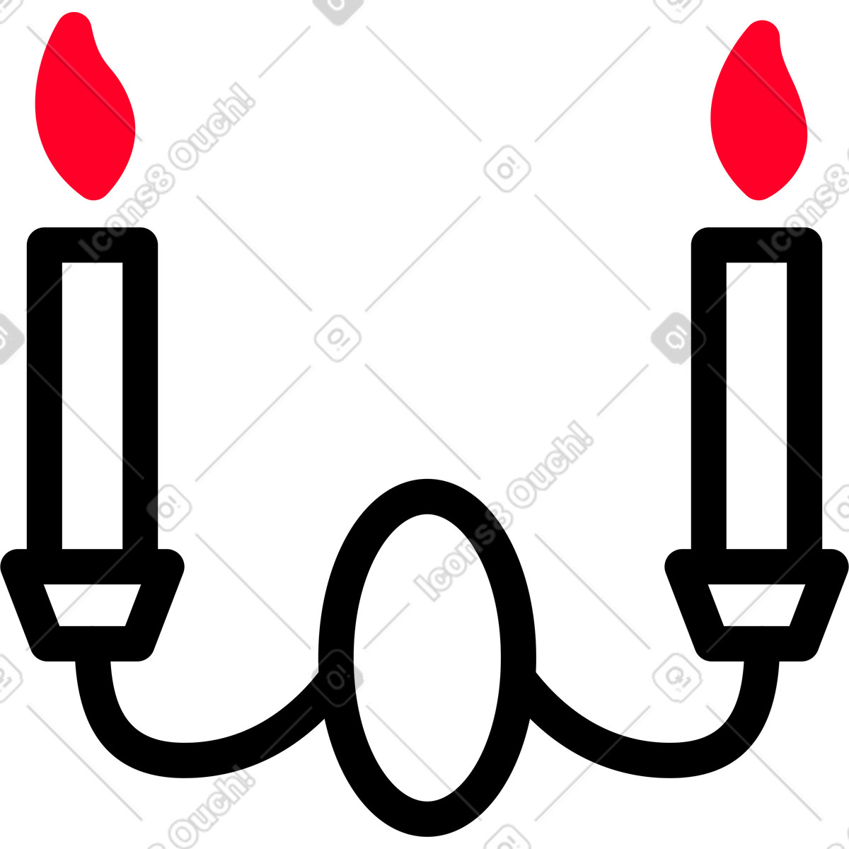 Ilustração de Castiçal parede em no estilo Transistor para baixar em PNG, SVG