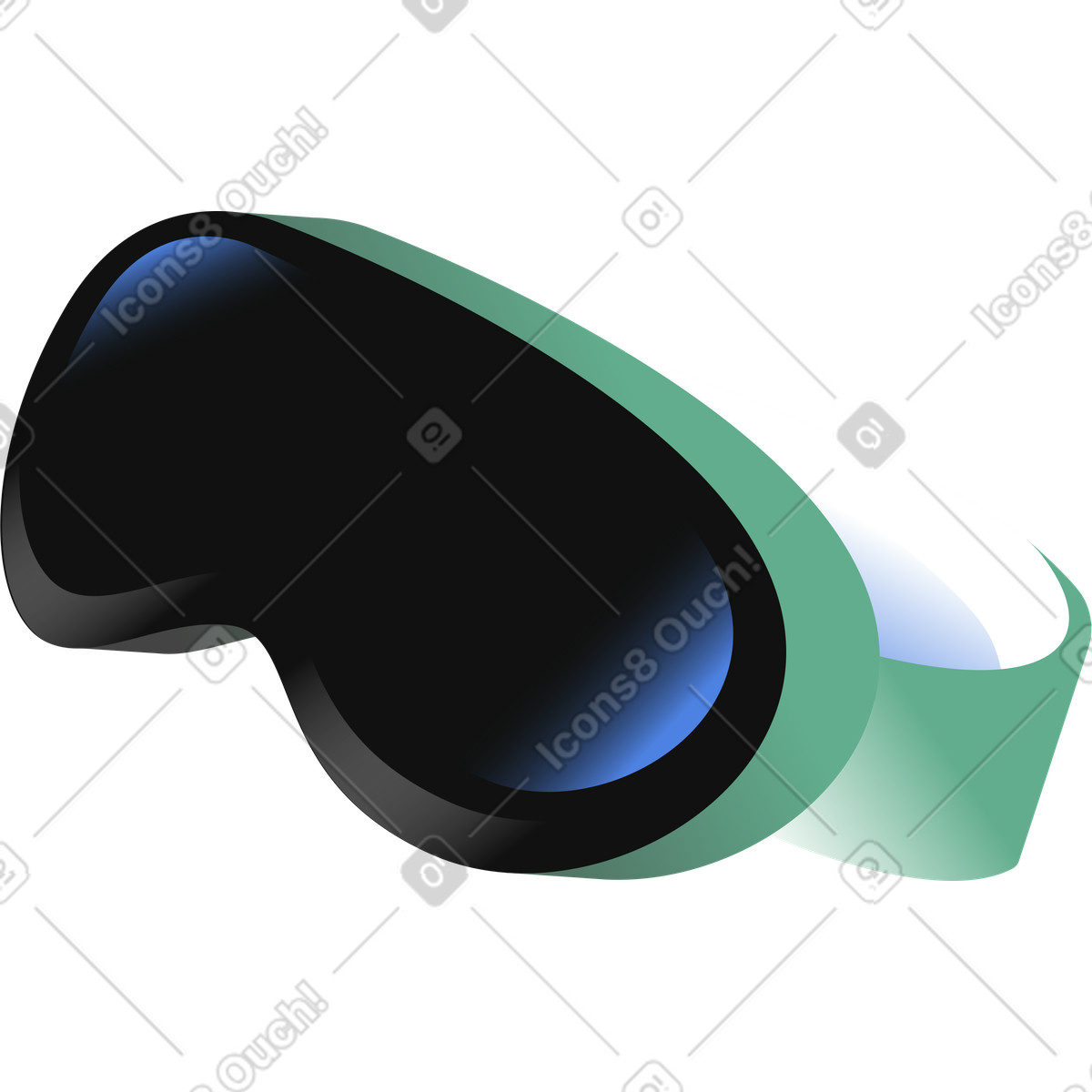 Ilustraci&oacute;n Virtual glasses en estilo Network a descargar en PNG y SVG
