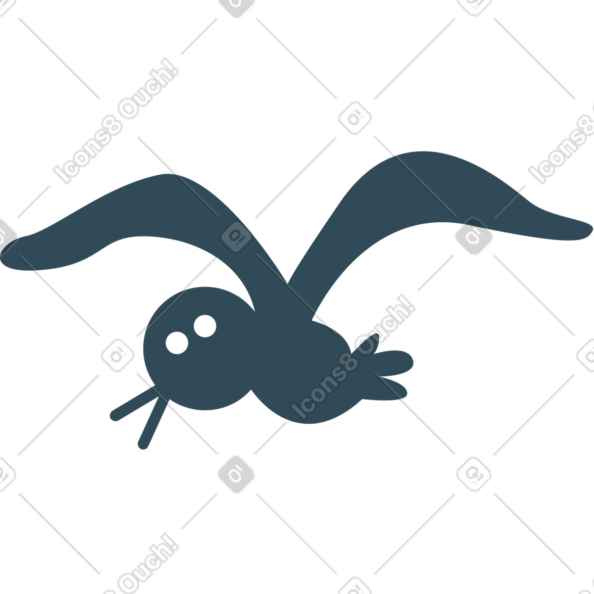 Vogel-Illustration im Kingdom-Stil als Download in PNG, SVG