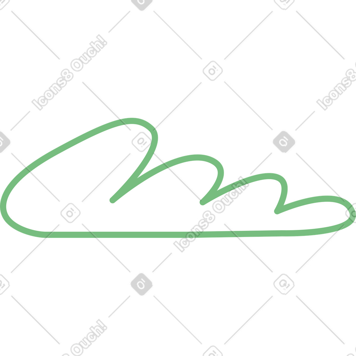 Ilustração de Nuvem em no estilo Stripy para baixar em PNG, SVG