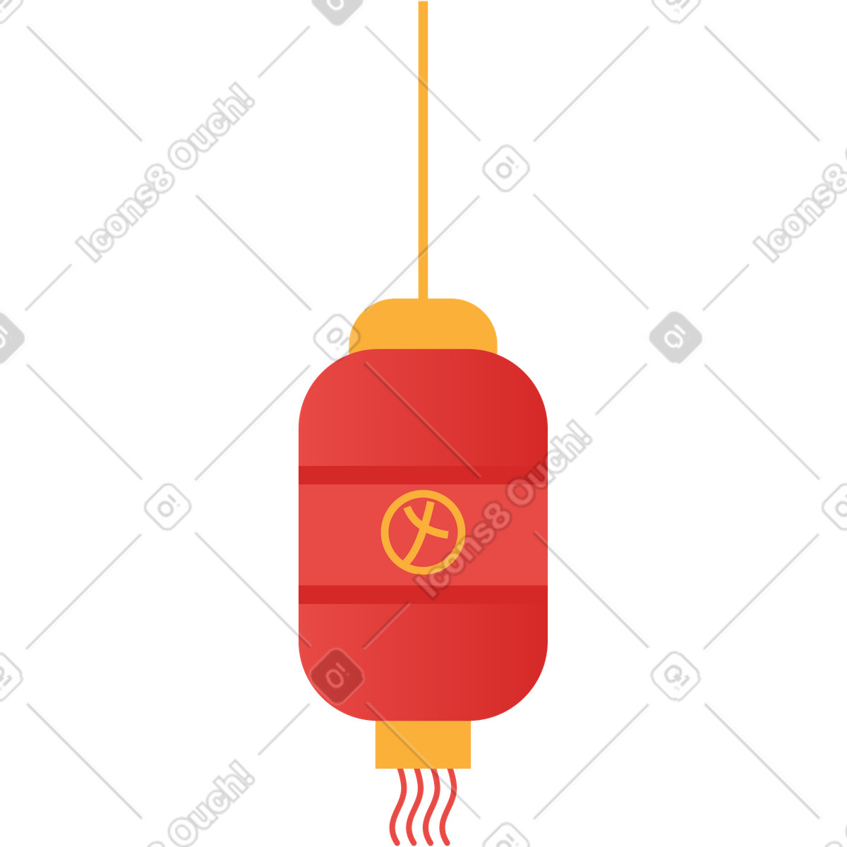 Lanterna cinese illustrazione in stile Clip scarica in PNG, SVG