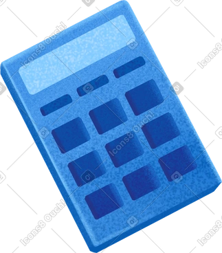 Blue calculator PNG, SVG