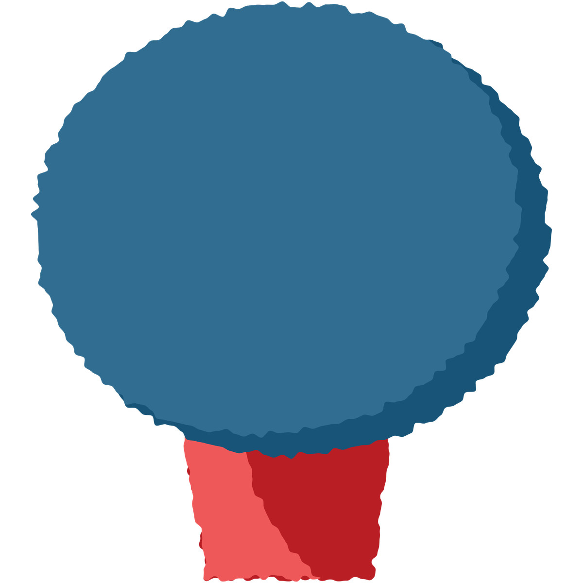 Pot bush illustrazione in stile Cherry scarica in PNG, SVG