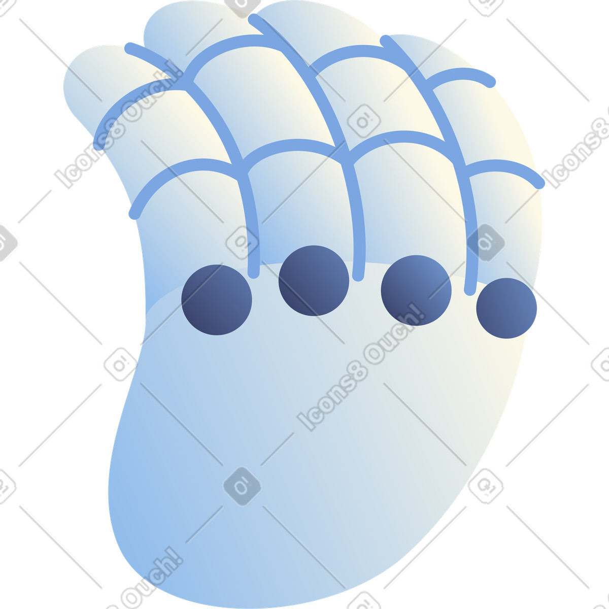 Ilustración Mano robótica en estilo Beam a descargar en PNG y SVG