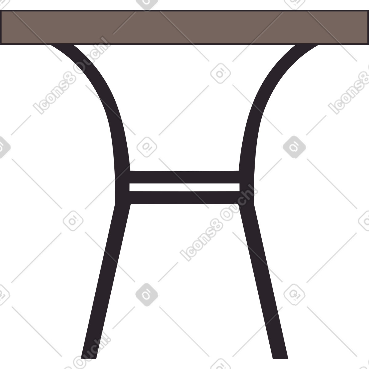 Dinner table illustration featuring clipart for culinary projects in vector