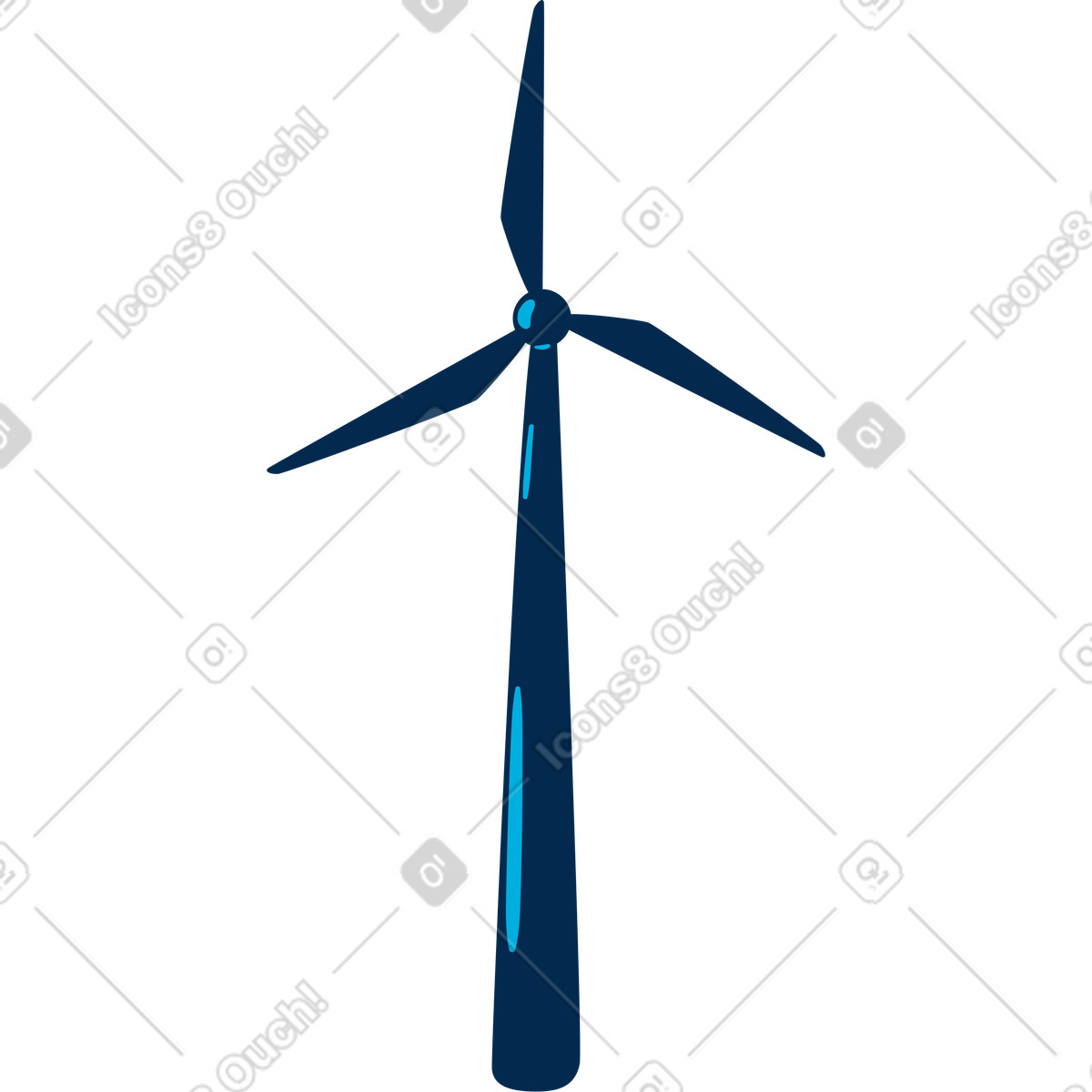 Illustration Éoliennes dans le style Flame à télécharger aux formats PNG, SVG