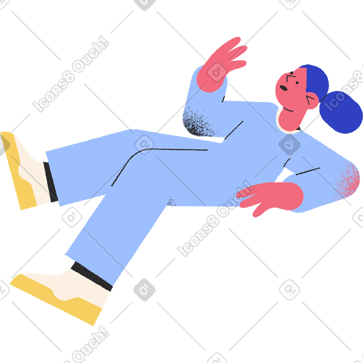 Ilustración Mujer en estilo Pablo a descargar en PNG y SVG