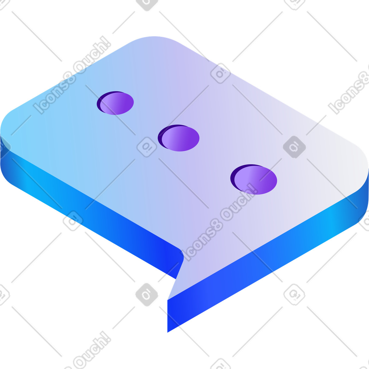 Message icon illustration in Hi-tech style download in PNG, SVG