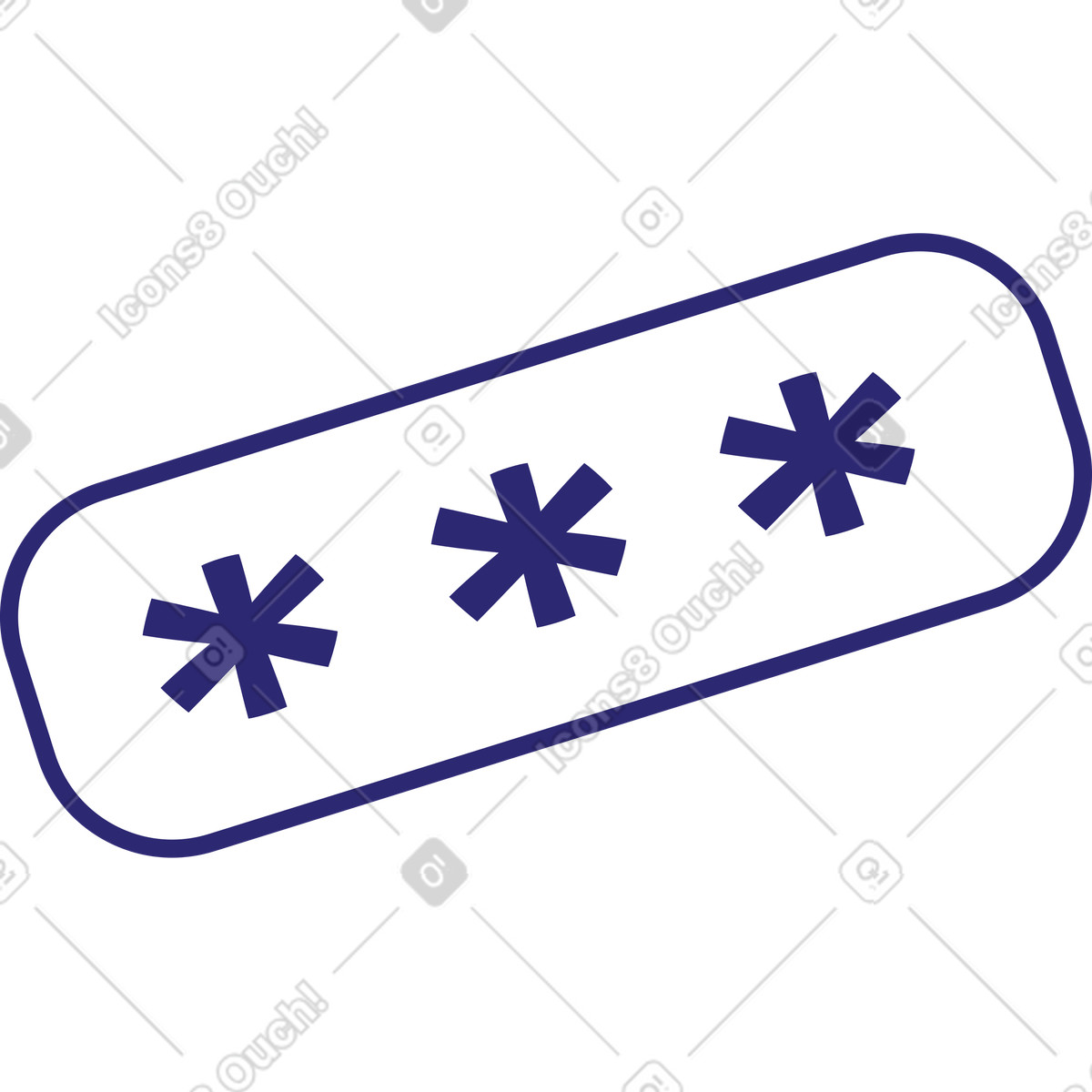 Password window illustration in Cut style download in PNG, SVG