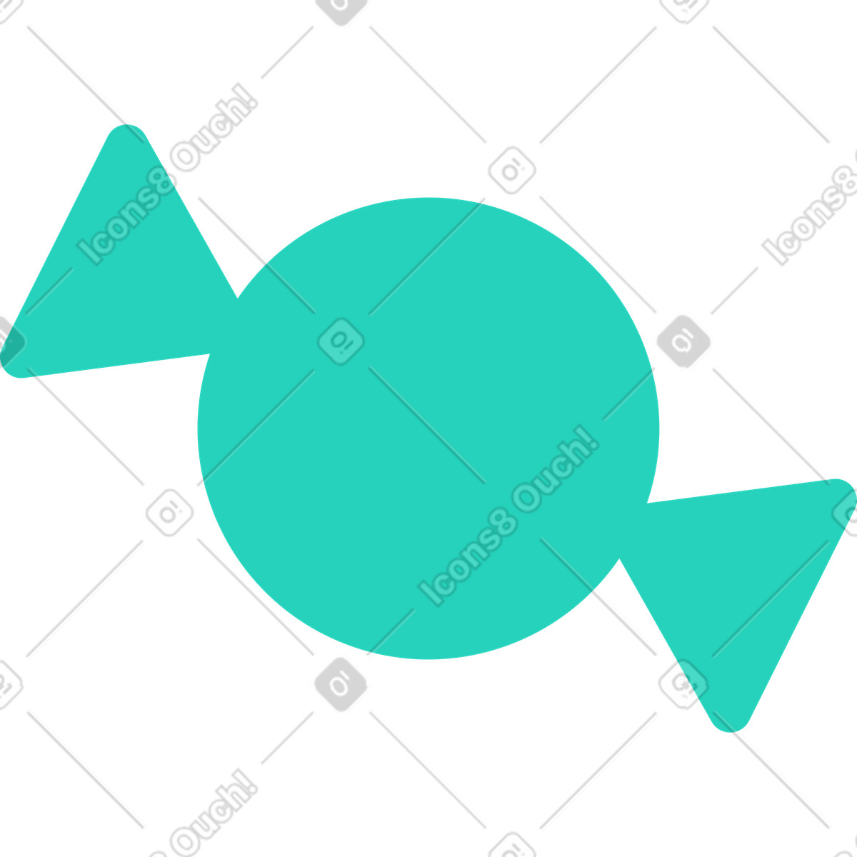 Bonbongrün-Illustration im Rocky-Stil als Download in PNG, SVG