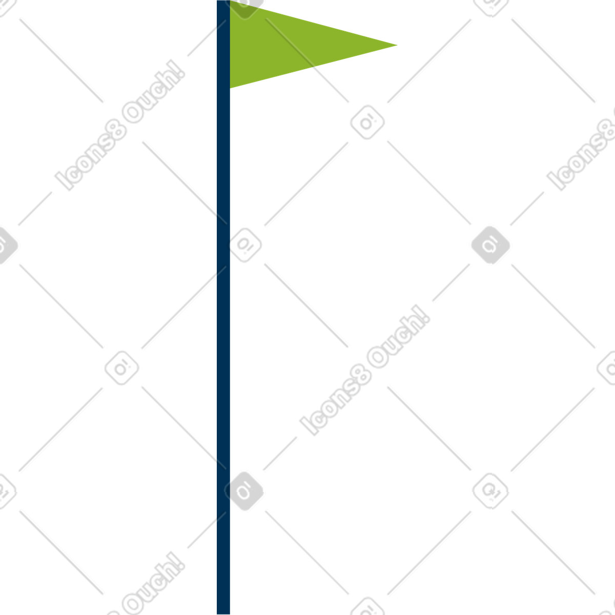 Flagge auf einem stock-Illustration im Cubes-Stil als Download in PNG, SVG