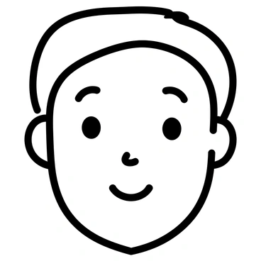 A perfectly symmetrical face created with precise vector lines