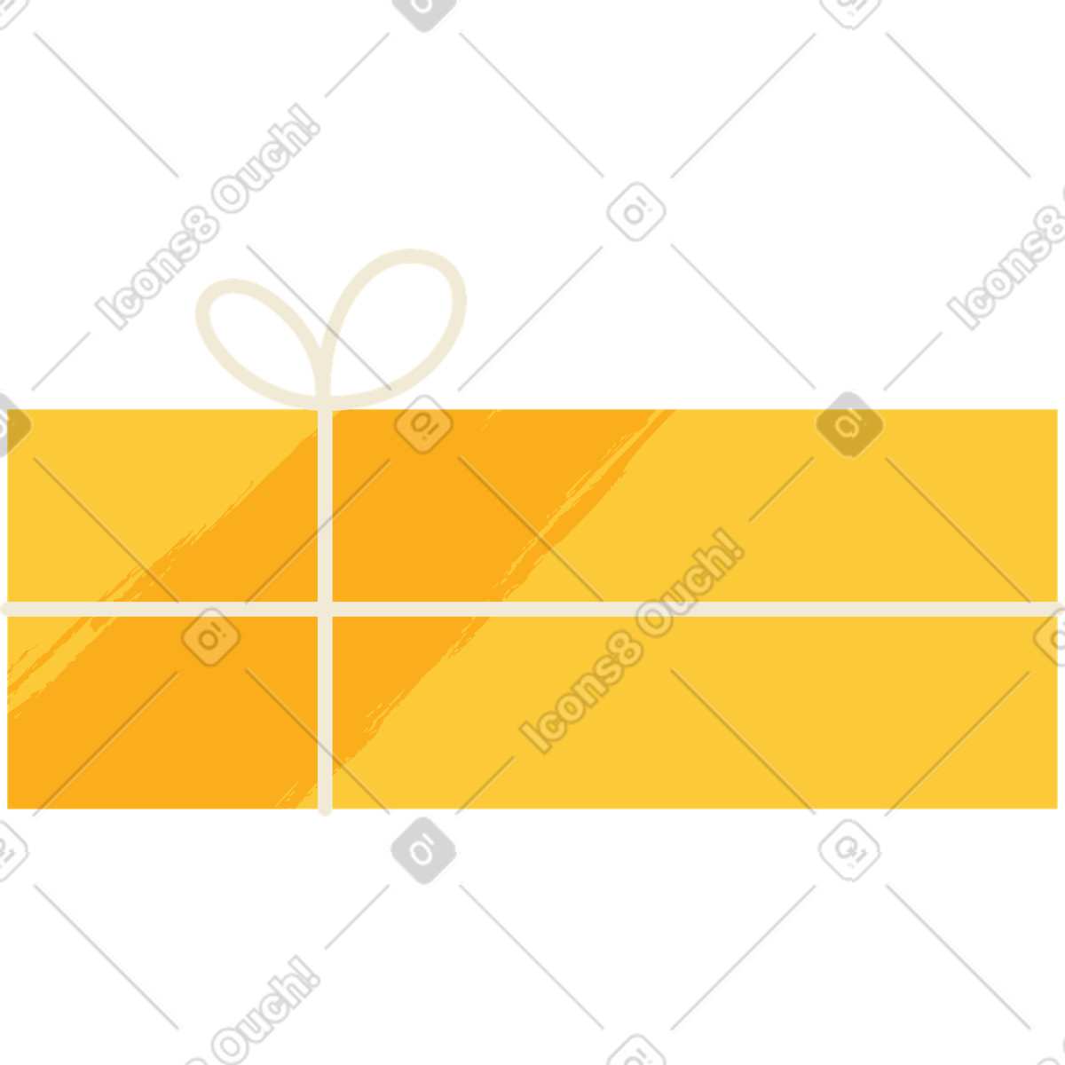 Presente illustrazione in stile Juicy scarica in PNG, SVG