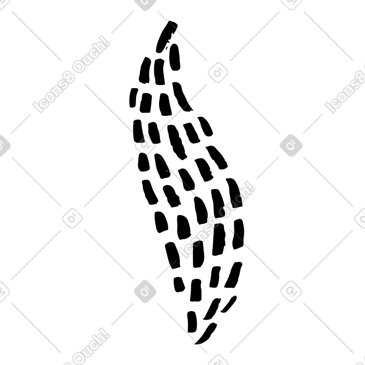 下载 Scandi 风格的 点状叶 插画，支持 PNG、SVG 格式