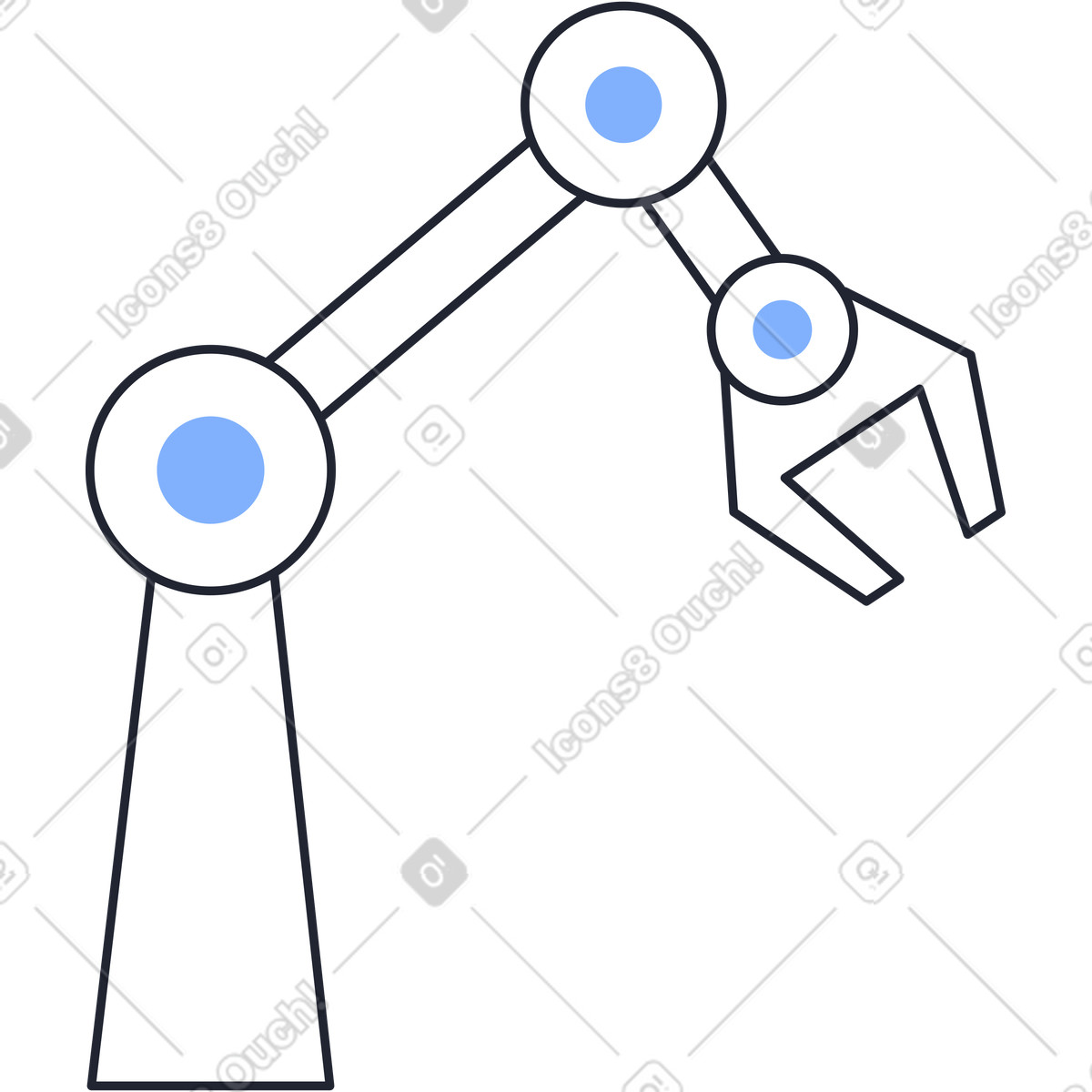 下载 Pablita 风格的 机械臂 插画，支持 PNG、SVG 格式