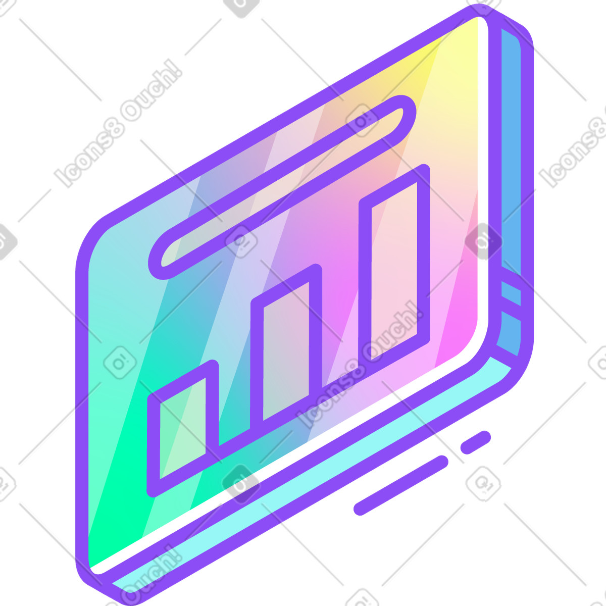 Chart illustration in PNG, SVG