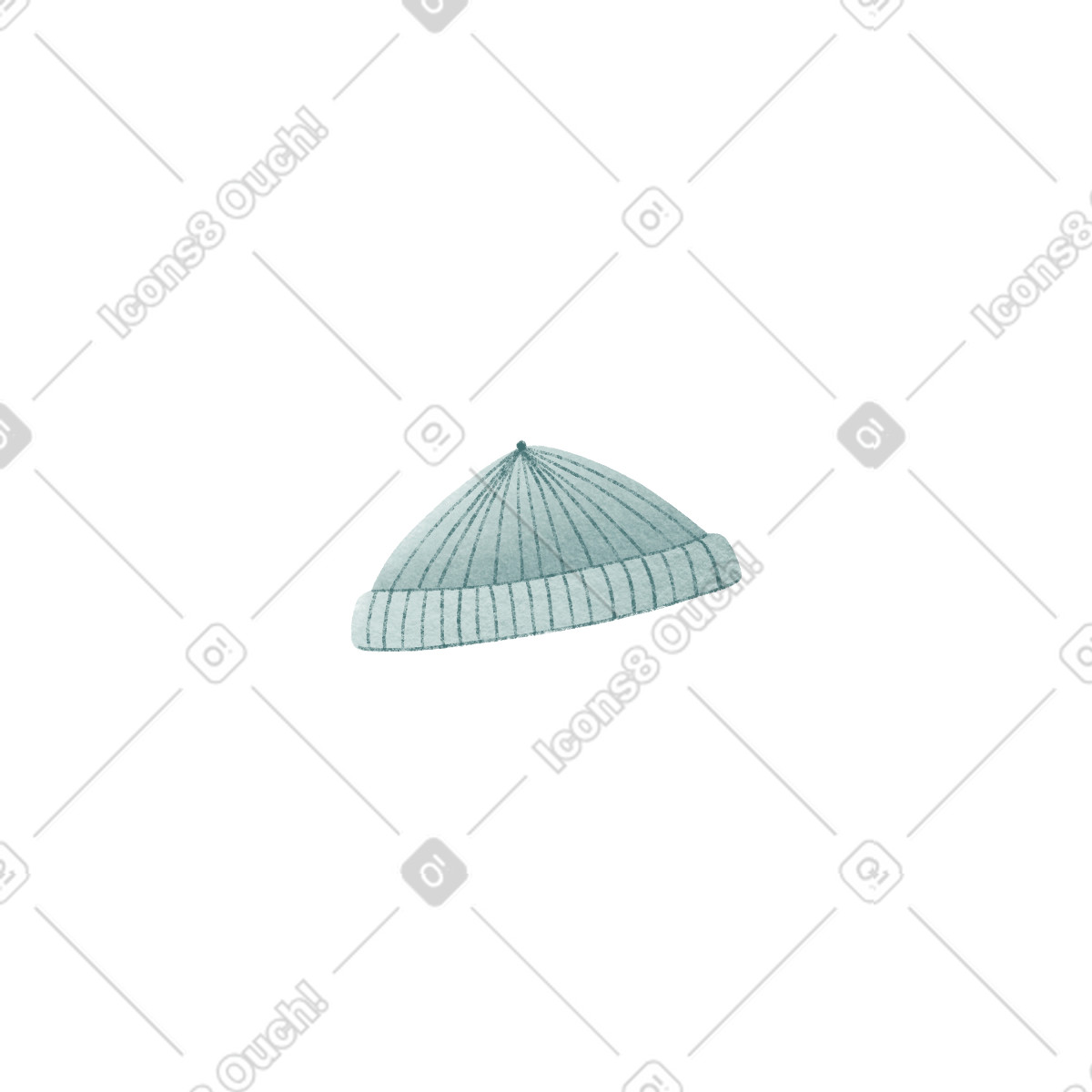Hat-Illustration im Woolly-Stil als Download in PNG, SVG