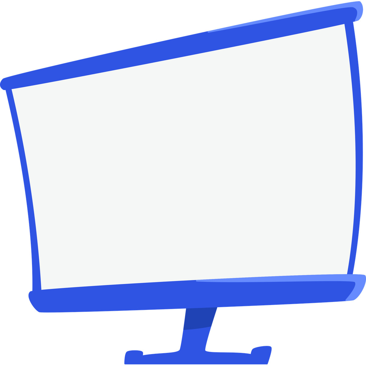 Bouncy 스타일의 Blue screen 일러스트레이션 PNG, SVG 다운로드