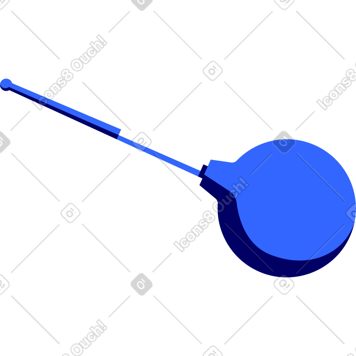 Blue enema illustration in Lounge style download in PNG, SVG