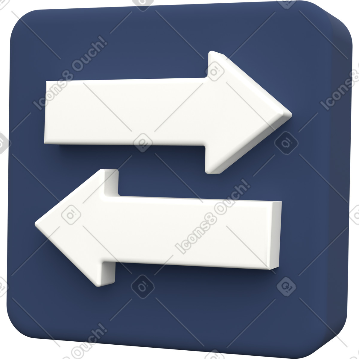 Bidirectional data transfer, information exchange flow illustration in 3D Grid style download in PNG, SVG