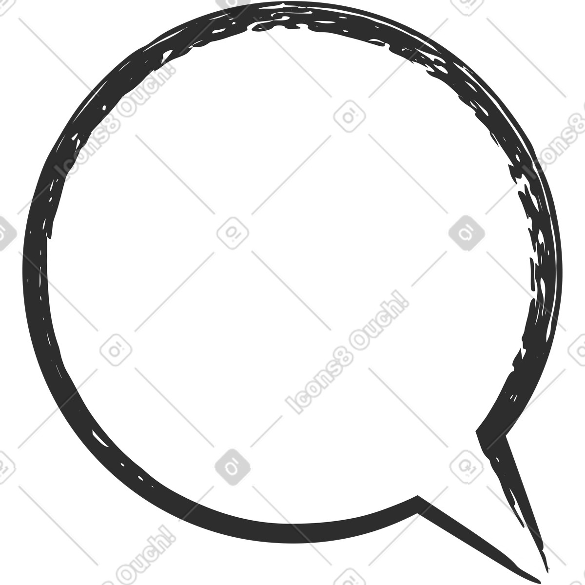 Message icon illustration in Graphite style download in PNG, SVG