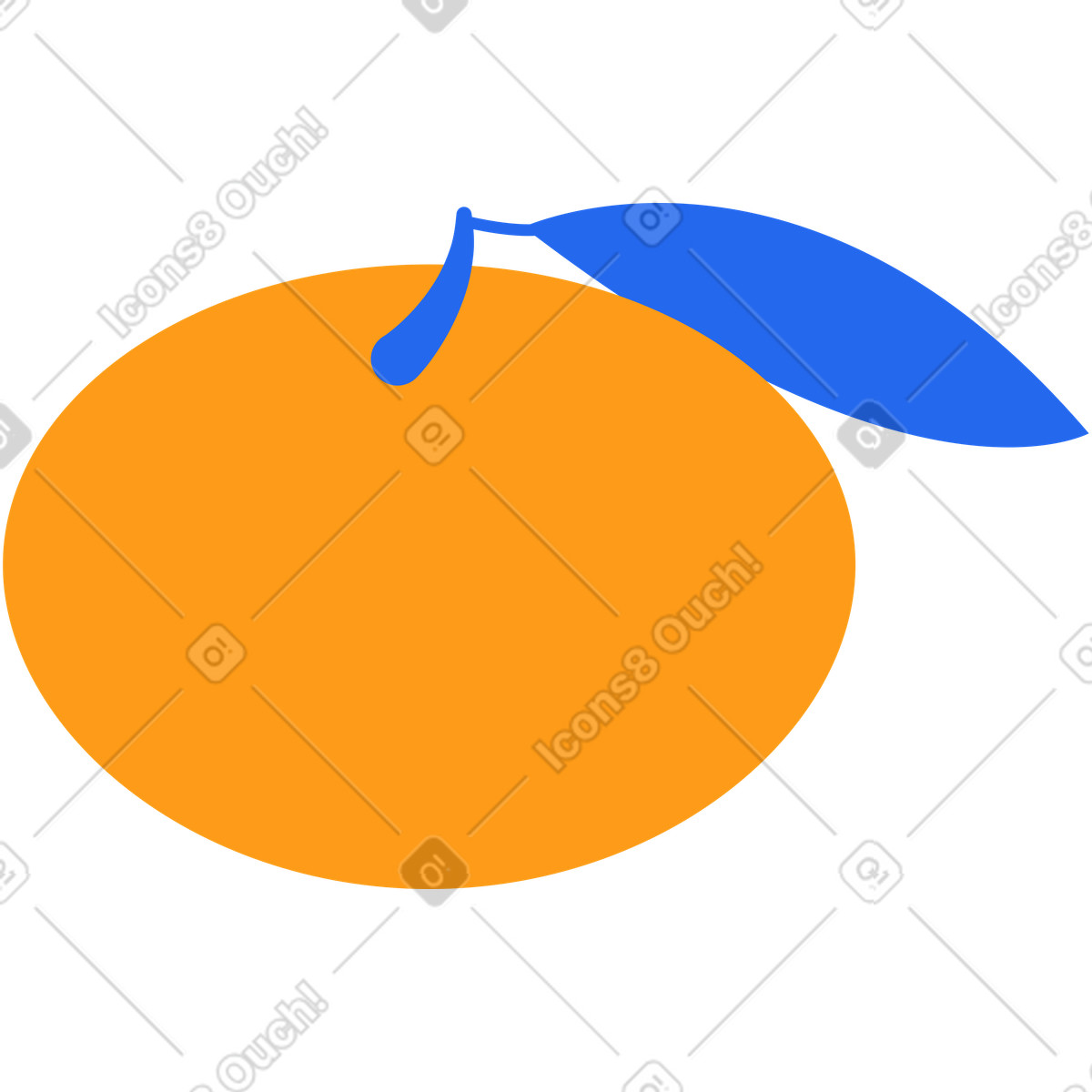 Ilustração de Mandarim em no estilo Kingdom para baixar em PNG, SVG