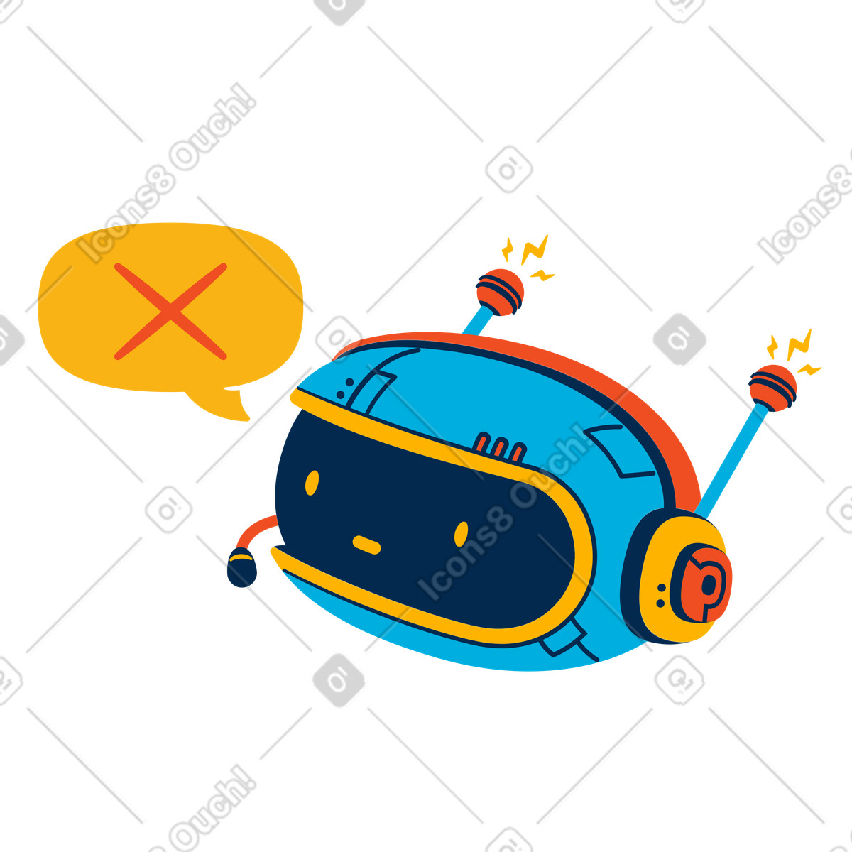 No comments illustration in PNG, SVG