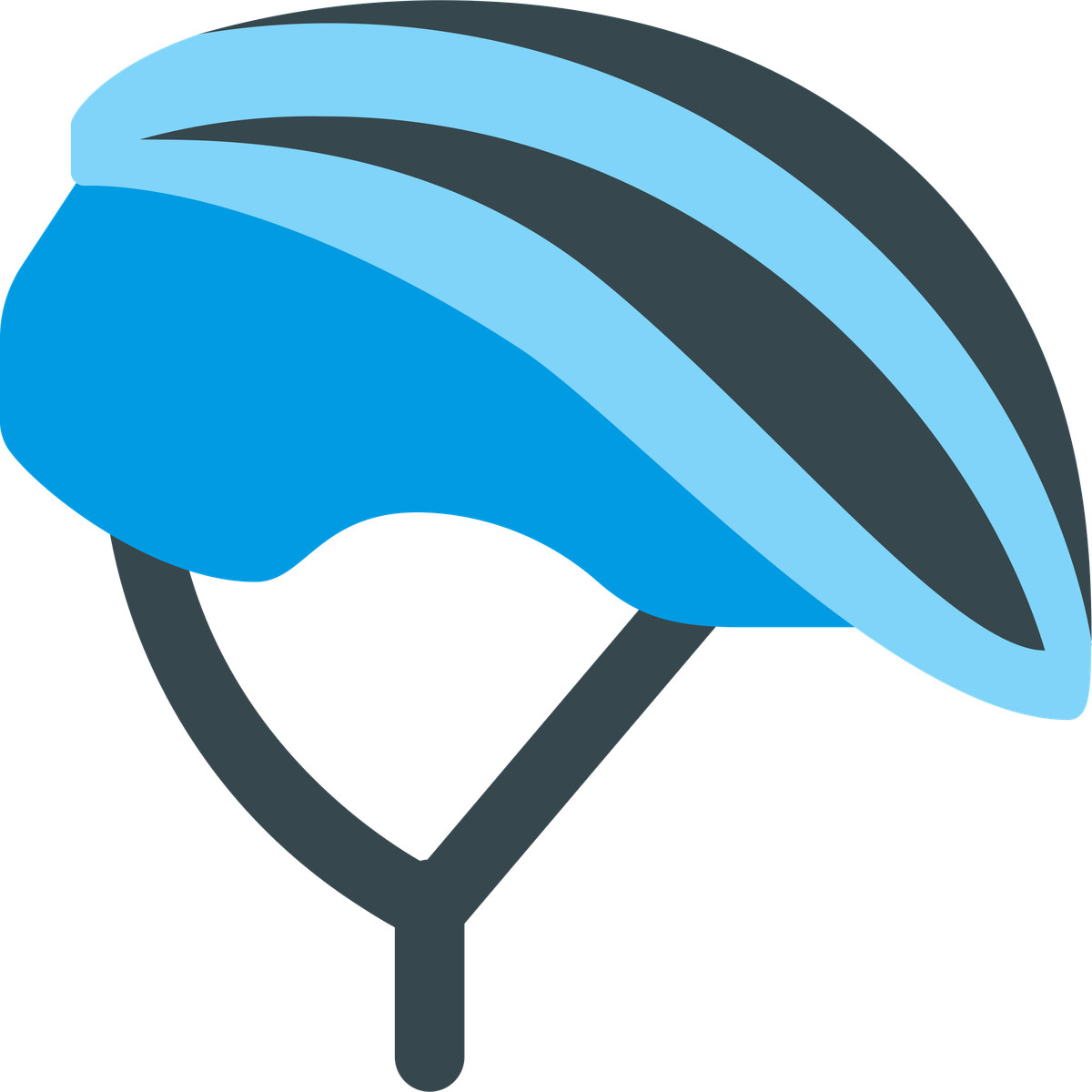 下载 Fogg 风格的 Cyclist helmet blue 插画，支持 PNG、SVG 格式