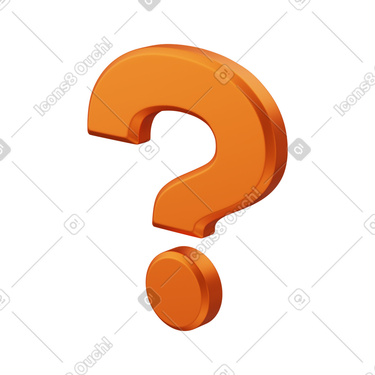 Question mark illustration in PNG, SVG
