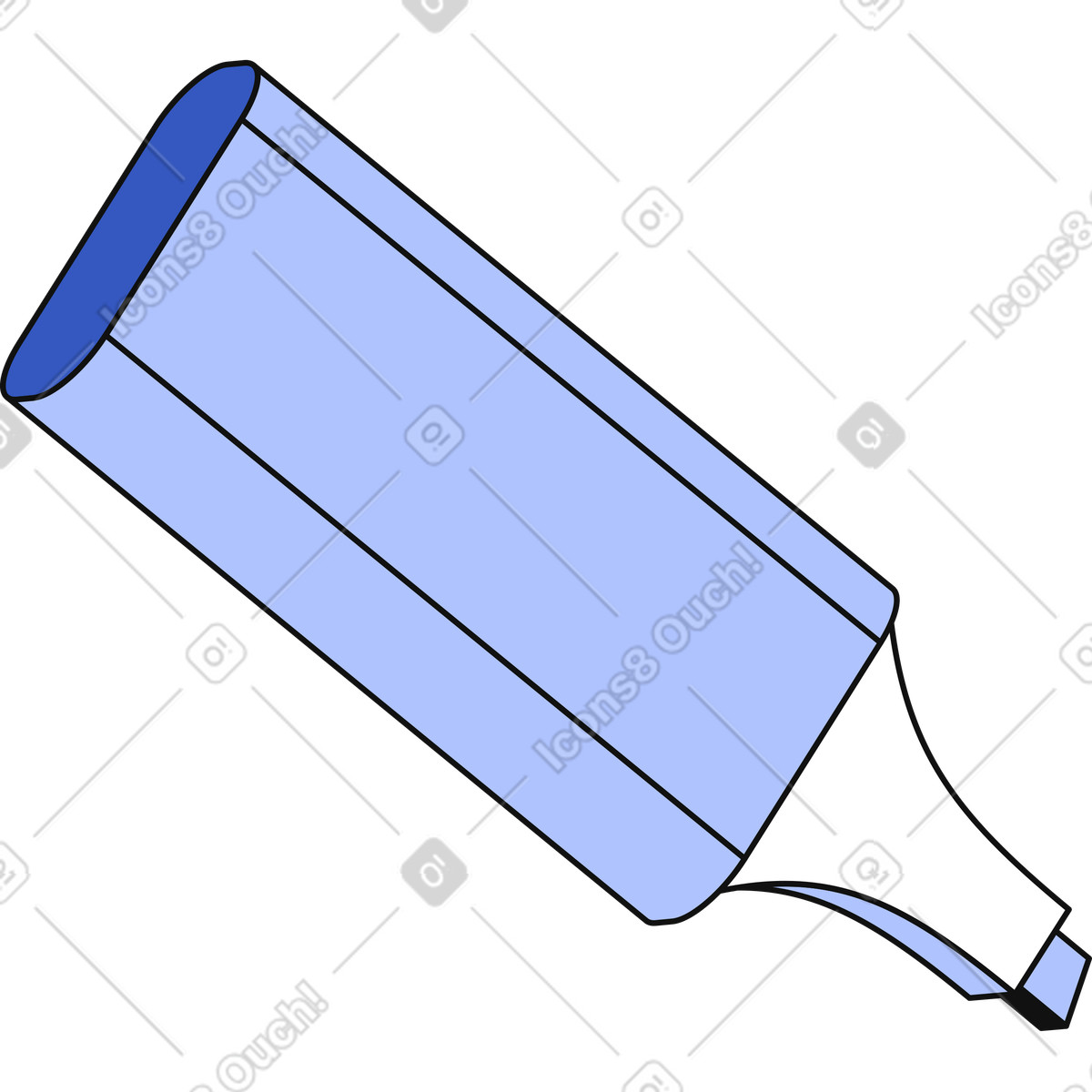 Ilustración Resaltador de texto en estilo Techny a descargar en PNG y SVG