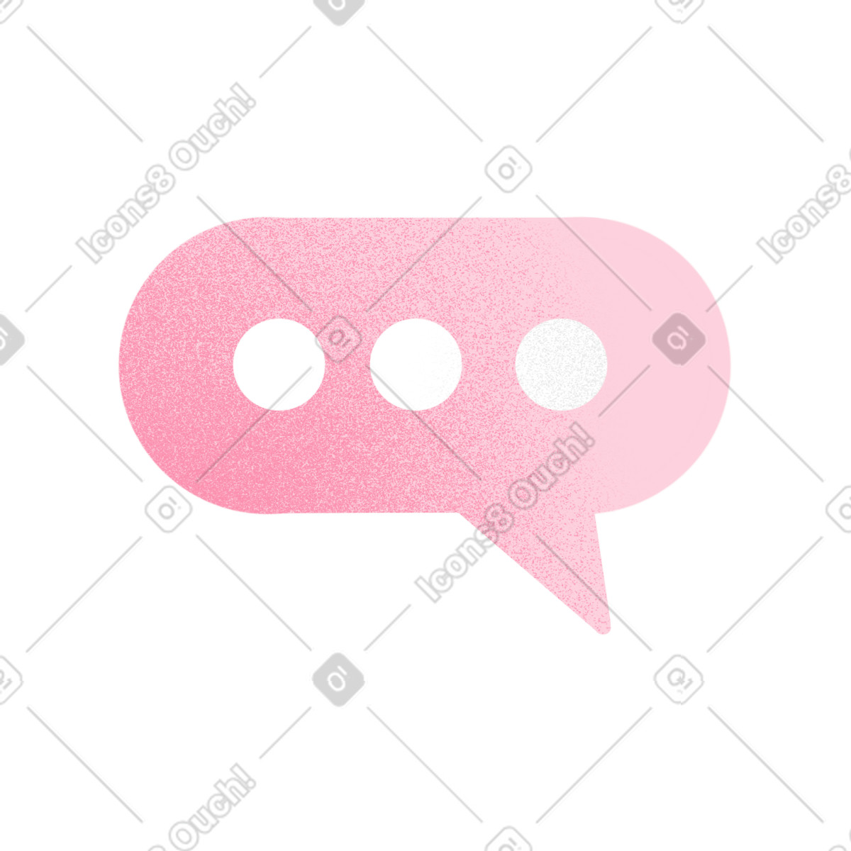 Ilustração de Bubble with ellipsis em no estilo Joy para baixar em PNG, SVG
