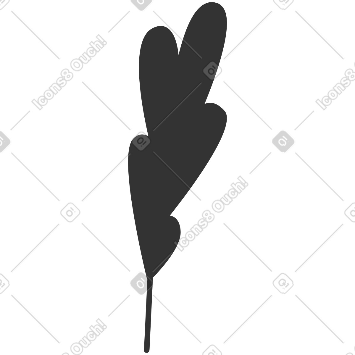 Illustration Feuille dans le style Crayon à télécharger aux formats PNG, SVG