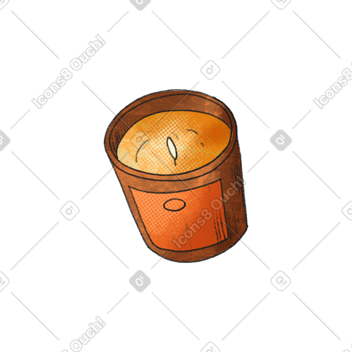Moments 스타일의 양초 일러스트레이션 PNG, SVG 다운로드