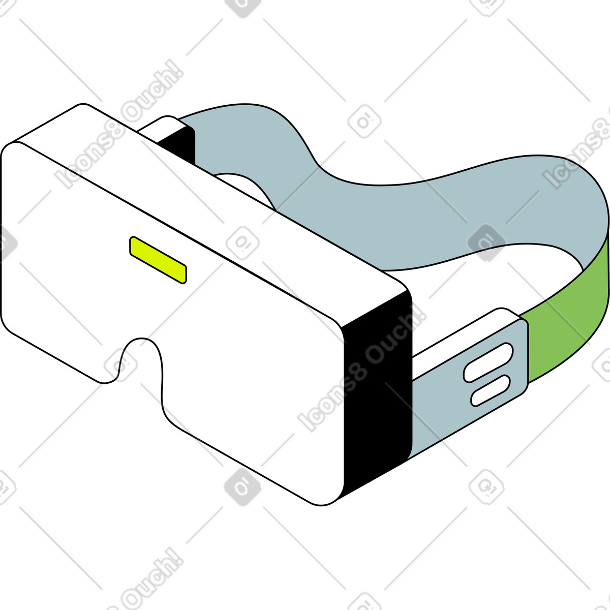 Illustration Lunettes vr dans le style Isometric à télécharger aux formats PNG, SVG