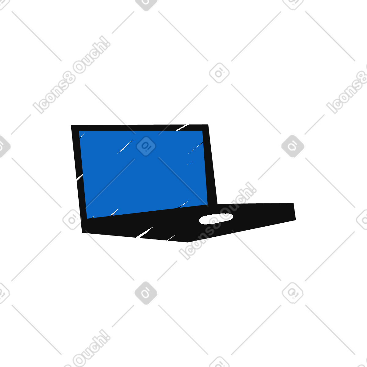 Sleepy スタイルの Pc のイラストをPNG、SVG形式でダウンロード