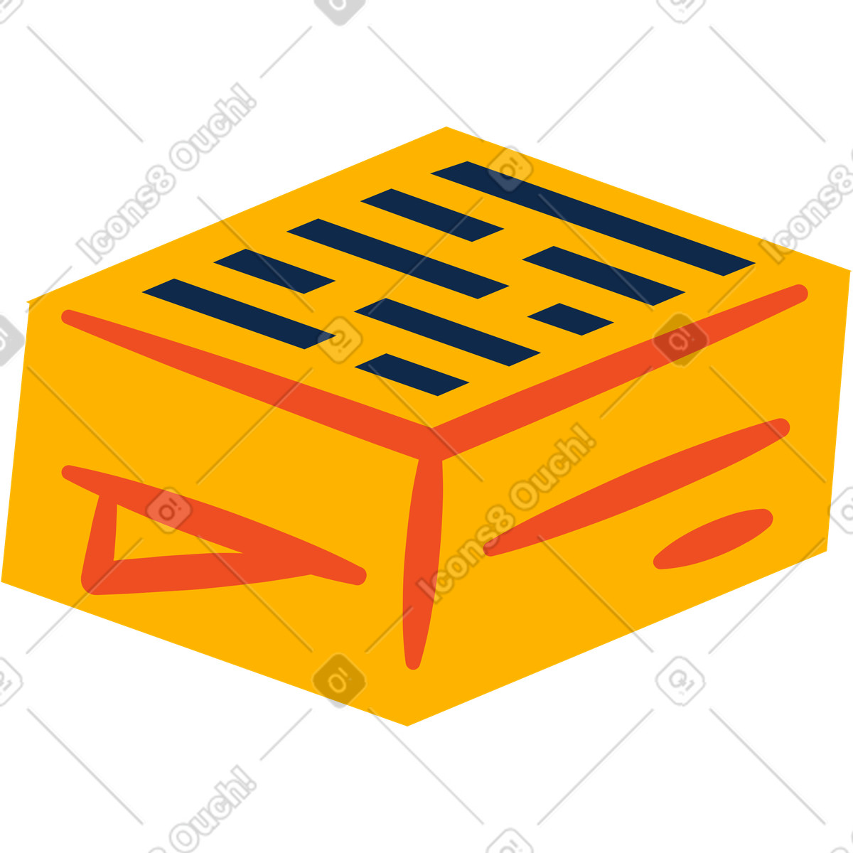 Stack of papers illustration in Flame style download in PNG, SVG