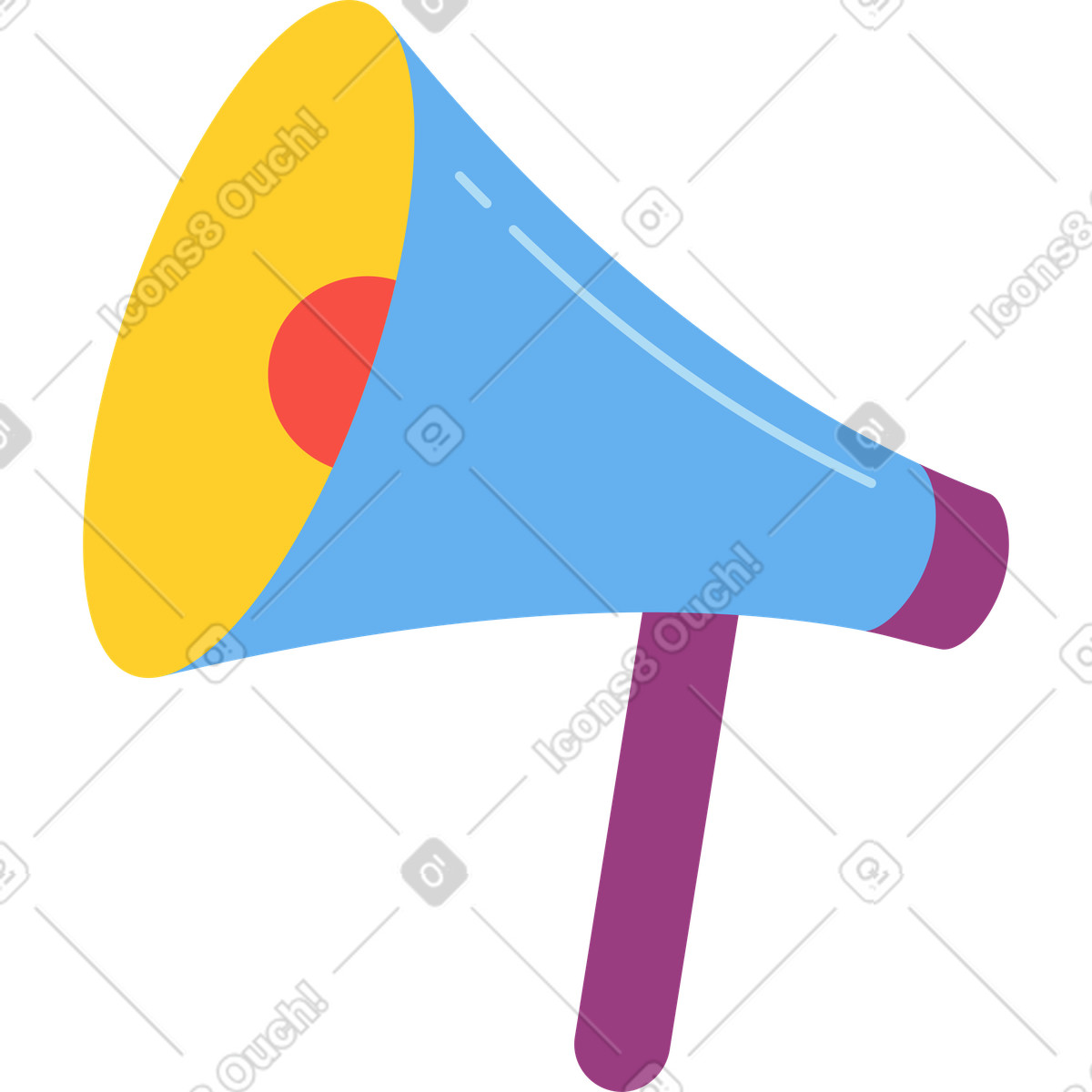 Lautsprecher-Illustration im Sammy-Stil als Download in PNG, SVG