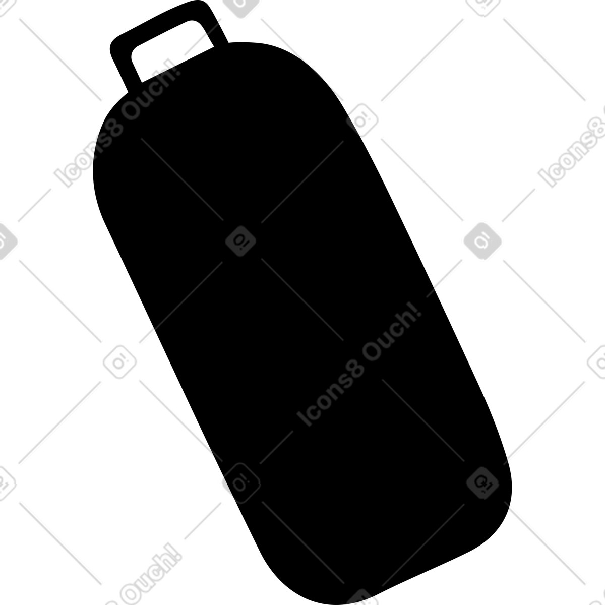 Bottle black illustration in Journal style download in PNG, SVG