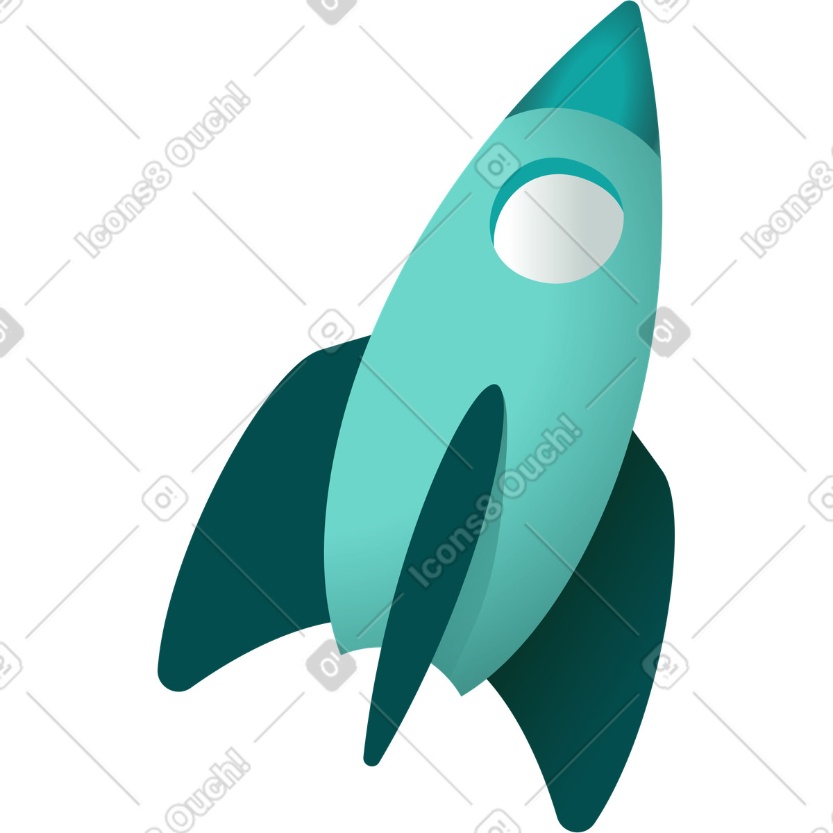 下载 Office 风格的 火箭 插画，支持 PNG、SVG 格式