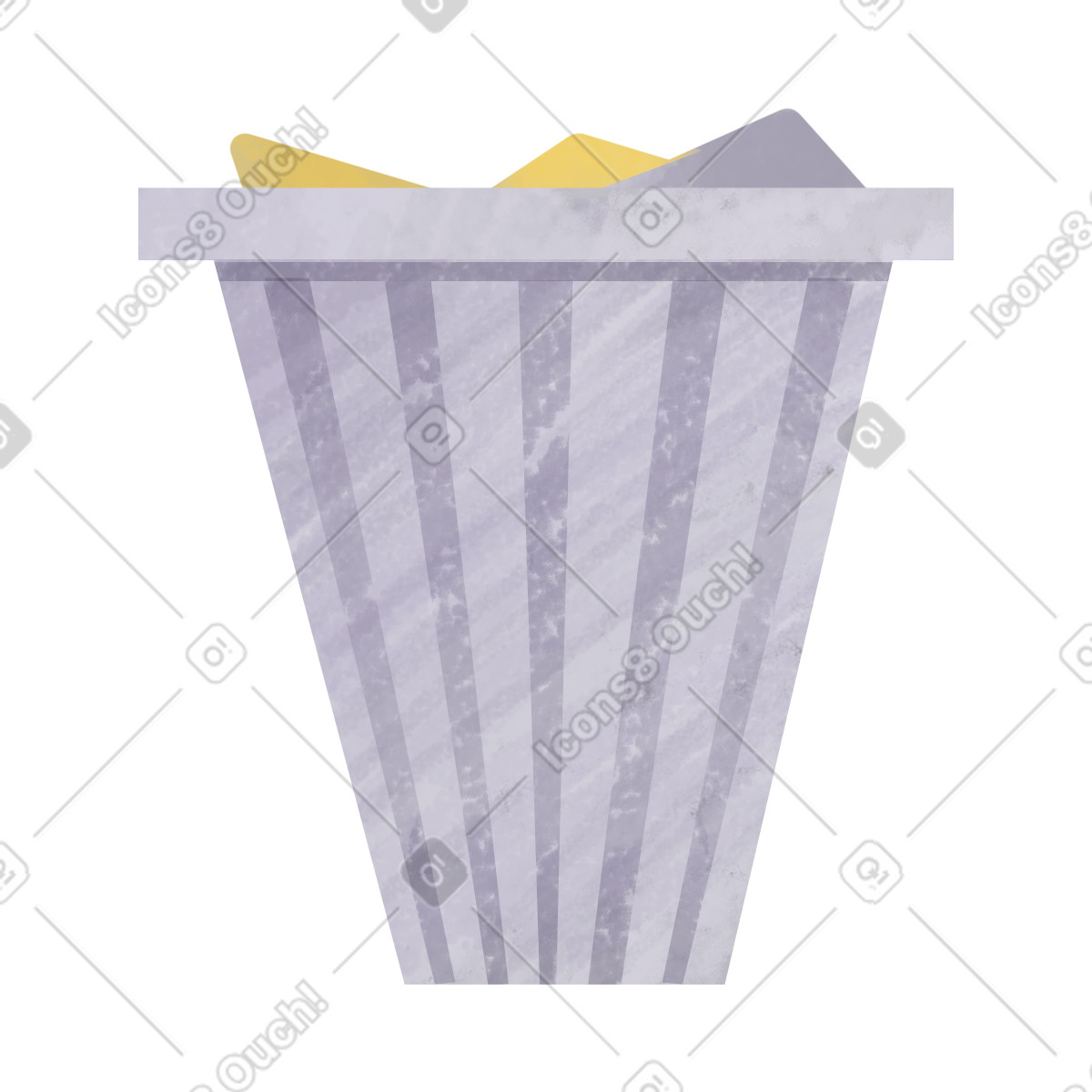 Ilustração de Trash can em no estilo Family para baixar em PNG, SVG