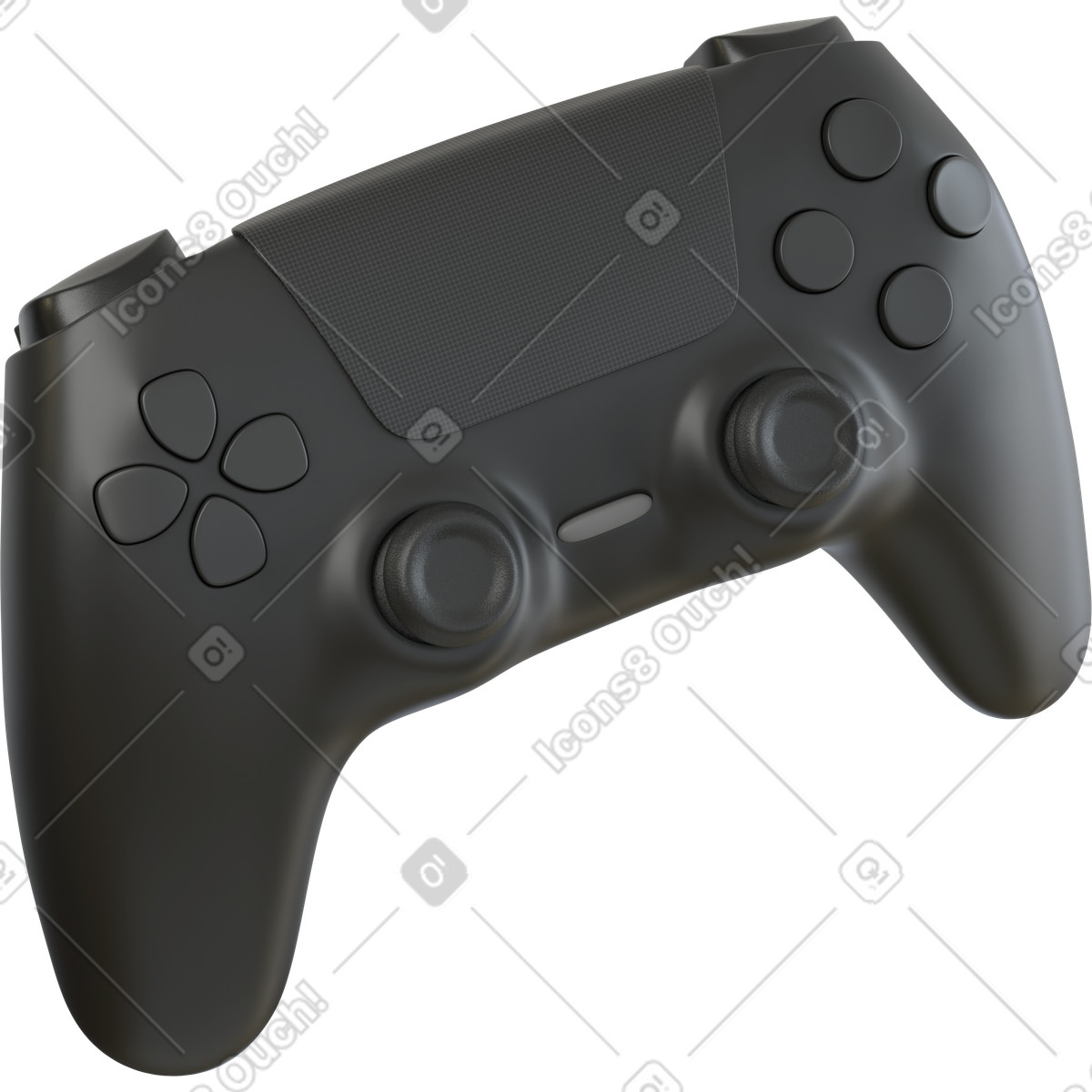 Ilustração de Black controller side view em no estilo 3D Business para baixar em PNG, SVG