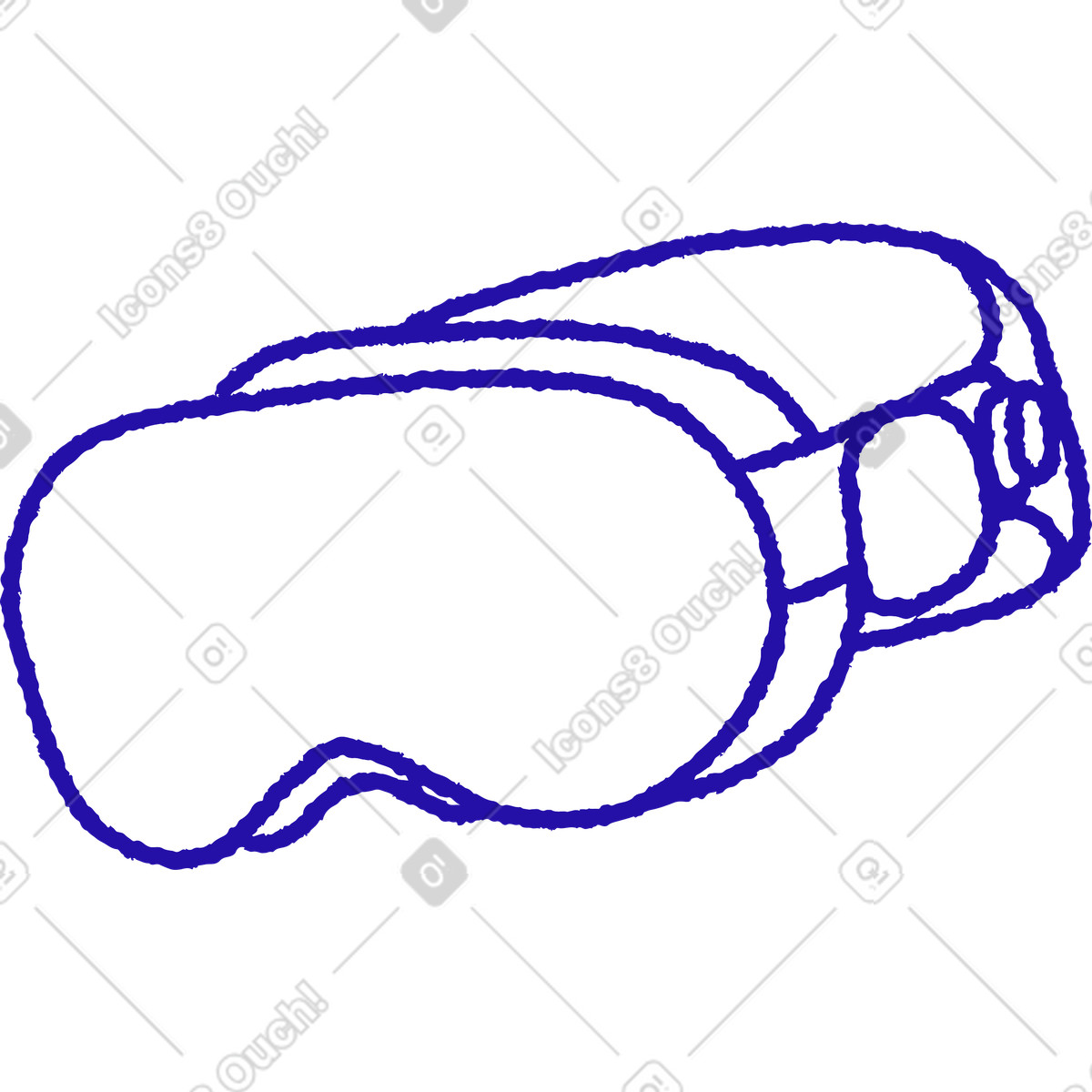Whimsy スタイルの Vrヘッドセット のイラストをPNG、SVG形式でダウンロード
