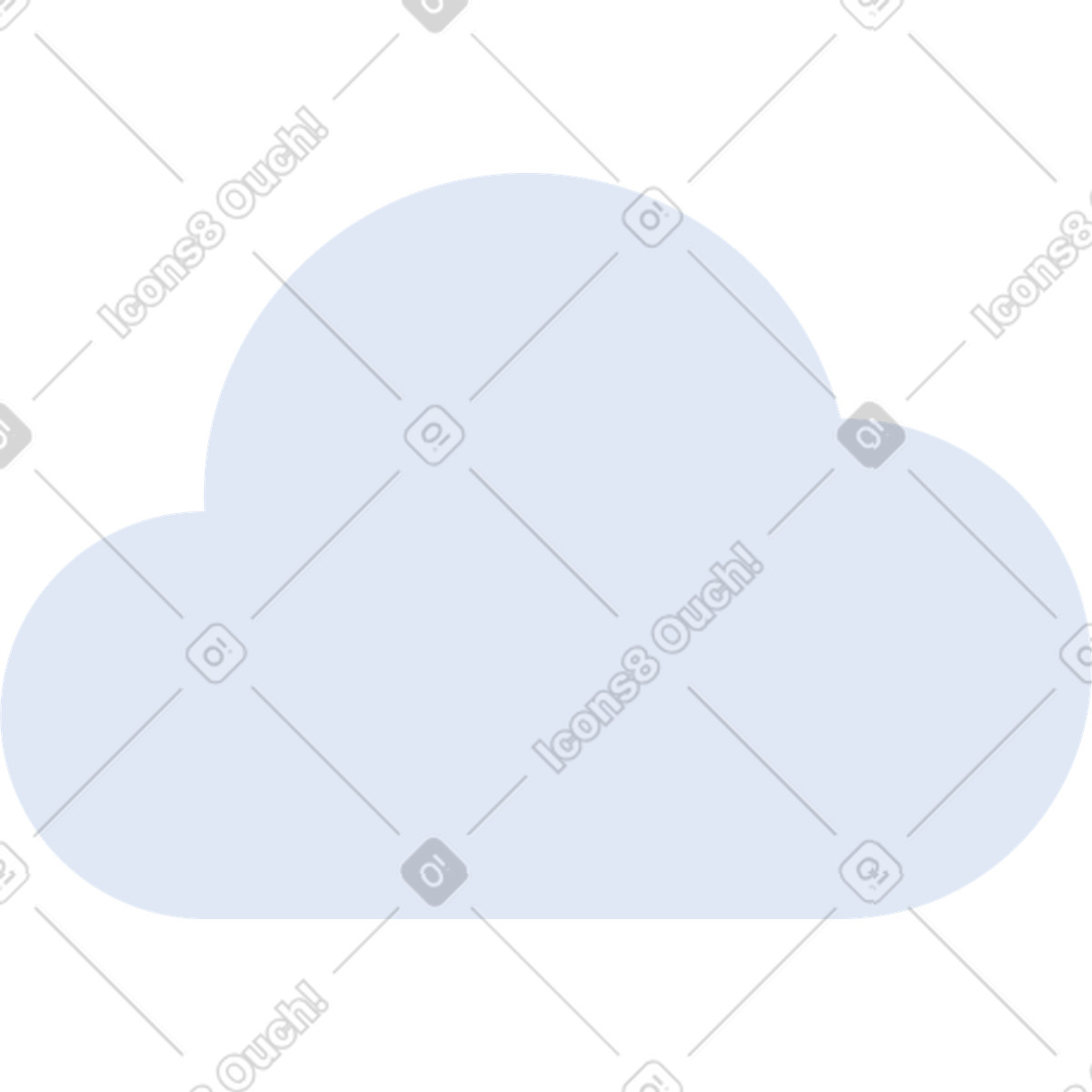 Cloud illustration in PNG, SVG