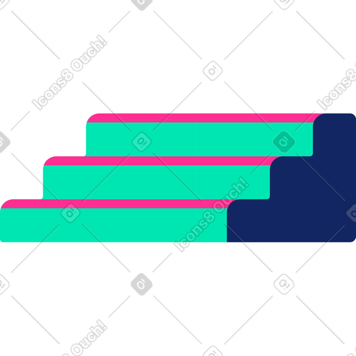 Ilustração de Escadaria em no estilo Cyborg para baixar em PNG, SVG